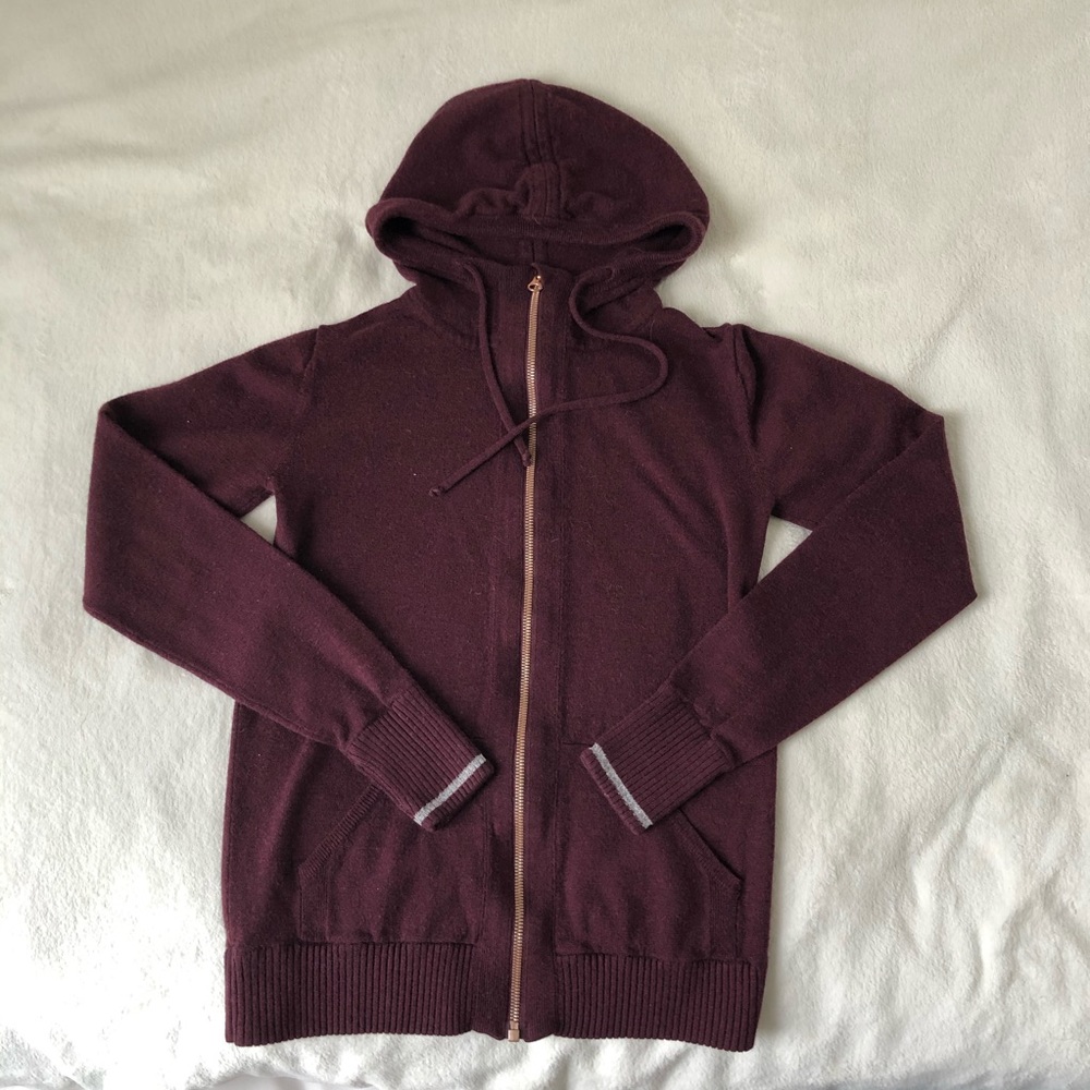 Lululemon merino wool zip up sweater